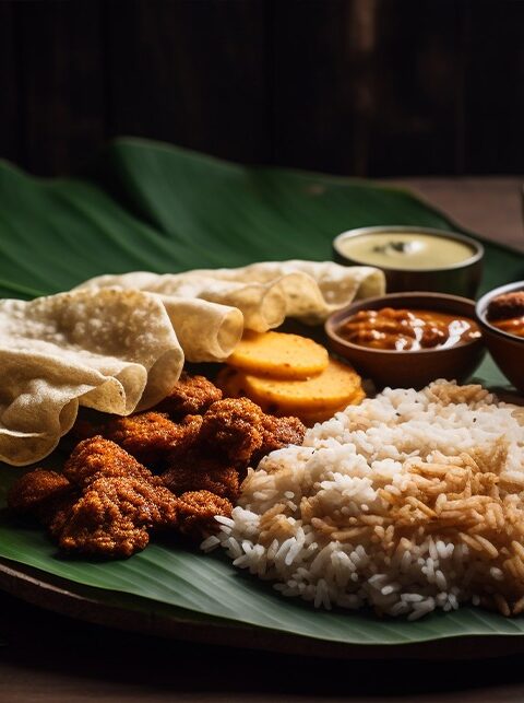 kerala traditional food in kochi, nadan kozhi perattu